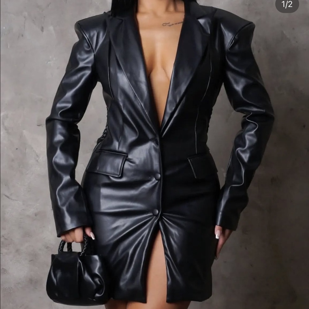Black Leather Women's Jacket